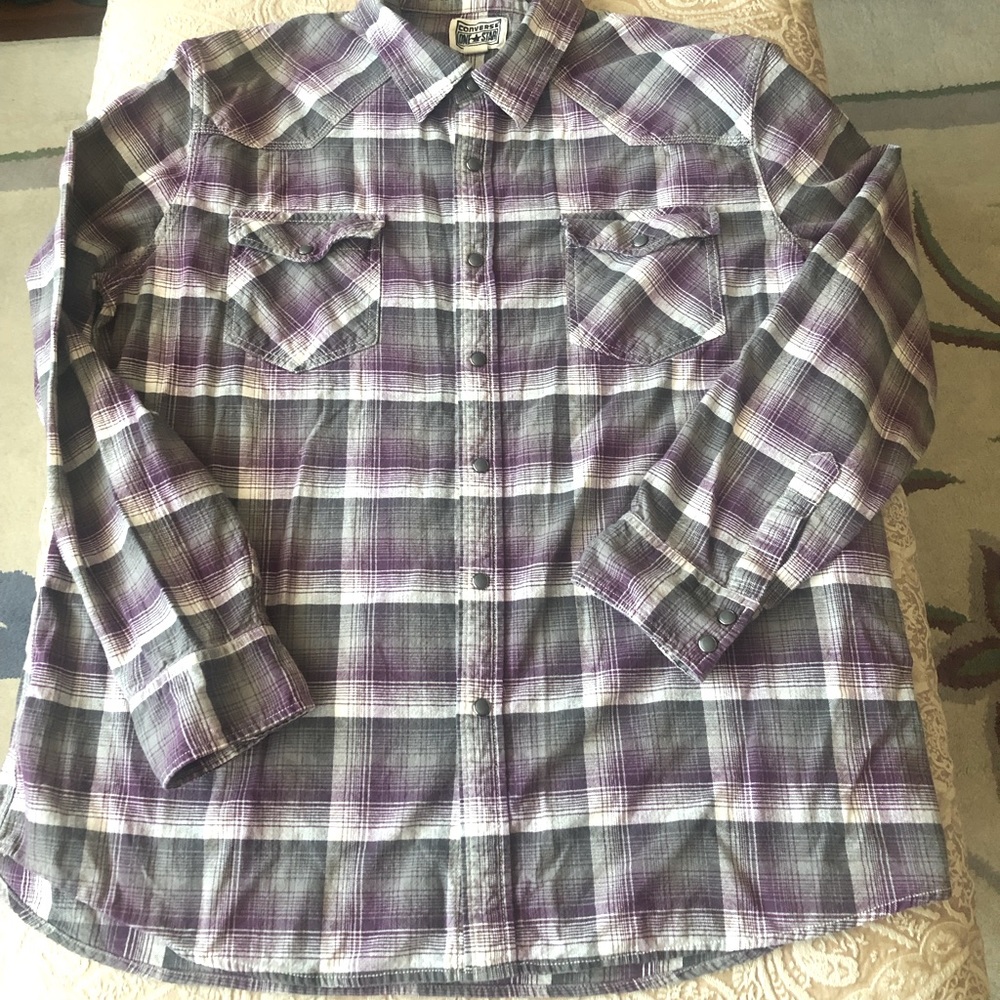 Converse One Star western style plaid shirt